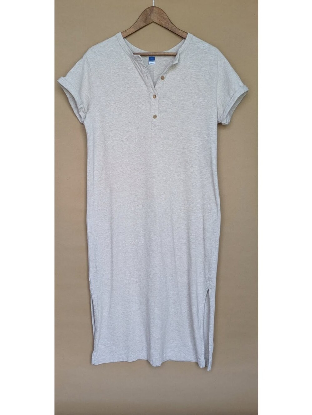 Old Navy Beige Midi Sheath Dress